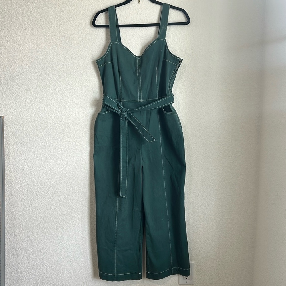 ModCloth Emerald Green Jumpsuit Size Medium